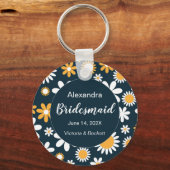 Moderne Floral Sleutelhanger (Voorkant)