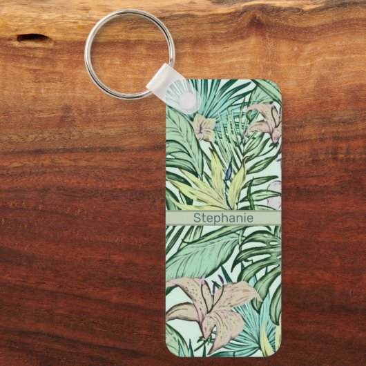 Moderne Floral Sleutelhanger (Voorkant)