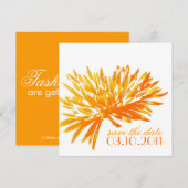 Moderne Floral sparen de Kaarten van de Datum (Voorkant / Achterkant)