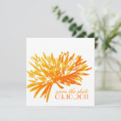 Moderne Floral sparen de Kaarten van de Datum (Staand voorkant)