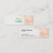 Moderne Floral Style Designer Mini Visitekaartje (Voorkant / Achterkant)