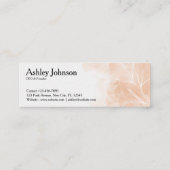 Moderne Floral Style Designer Mini Visitekaartje (Achterkant)