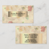 *~* Moderne  Floral Victoriaans Grunge Visitekaartje (Voorkant / Achterkant)