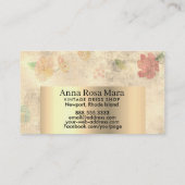 *~* Moderne  Floral Victoriaans Grunge Visitekaartje (Achterkant)