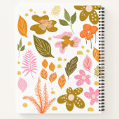  moderne floral voor botanische lente Aangepaste n Notitieboek (Achterkant)