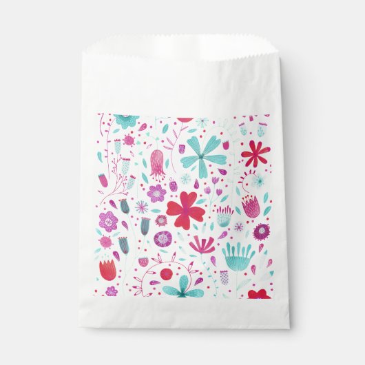 Moderne Floral-Waterverf Bedankzakje (Voorkant)