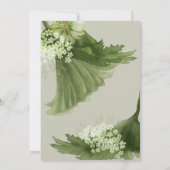 Moderne Floral Waterverf botanisch | Champagne Kaart (Achterkant)