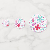 Moderne Floral-Waterverf Confetti (Achterkanten)