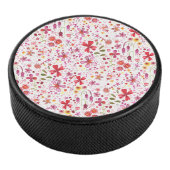Moderne Floral-Waterverf Hockey Puck (3/4)