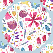 Moderne Floral-Waterverf Kartonnen Onderzetters