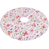 Moderne Floral-Waterverf Kerstboom Rok (Gekanteld)