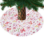 Moderne Floral-Waterverf Kerstboom Rok