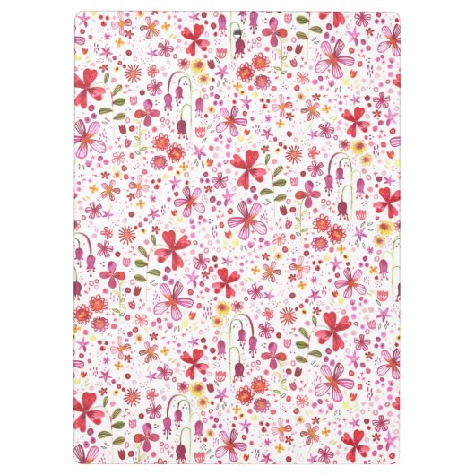 Moderne Floral-Waterverf Klembord (Achterkant)