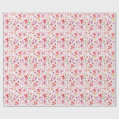 Moderne Floral Waterverf Kunst Cadeaupapier (Vlak)