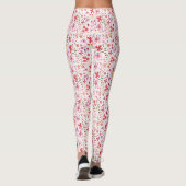 Moderne Floral-Waterverf Leggings (Achterkant)