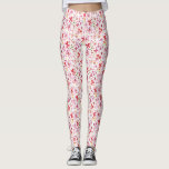 Moderne Floral-Waterverf Leggings<br><div class="desc">Heldere en gelukkige waterverf wilde bloem en bladeren schilderij van een moedwillig overgeteelde tuin. Ideaal voor tuinders,  natuur liefhebbers en bloemisten. Originele kunst van Nic Squirrell.</div>