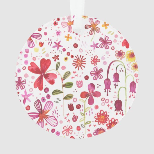 Moderne Floral-Waterverf Ornament (achterkant)