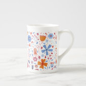 Moderne Floral-Waterverf Porselein Kop (Rechts)