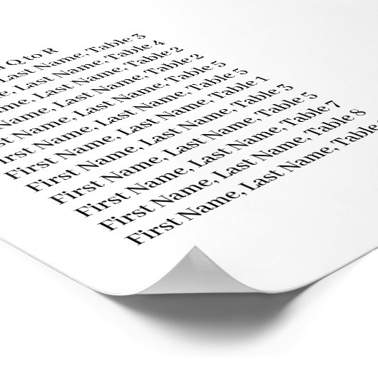 Moderne Floral White Mandalas. bruiloft Poster (Hoek)