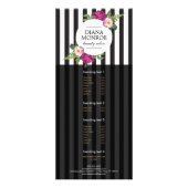 Moderne Floral Wreath Gestreepte Salon Rack Kaart (Voorkant)