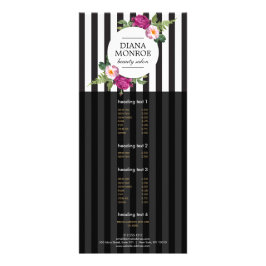 Moderne Floral Wreath Gestreepte Salon Rack Kaart