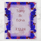 Moderne Floral Wreatine Sticker Set (Enkel label)