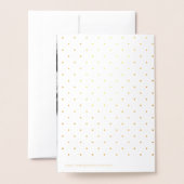 Moderne Florals Gold Foil Foto Weduwschap Hartelij Folie Kaarten (Met envelop)