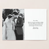 Moderne Florals Gold Foil Foto Weduwschap Hartelij Folie Kaarten (Binnen)