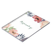Moderne Florence Waterverf Elegant Chic Custom Notitieboek (Linkerzijde)