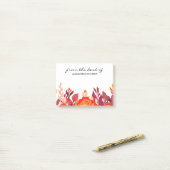 Moderne Florence Waterverf Elegant Flowers Custom Post-it® Notes (Op bureau)