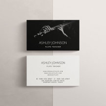 Moderne fluitleraar soliste zwart-wit foto