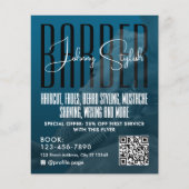 Moderne flyer voor een stadsbarberzaak (Voorkant)
