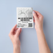Moderne flyer voor herenkapper in stadsstijl (Hand)