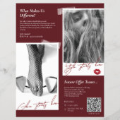 Moderne Flyer voor Modeboetiek (Achterkant)
