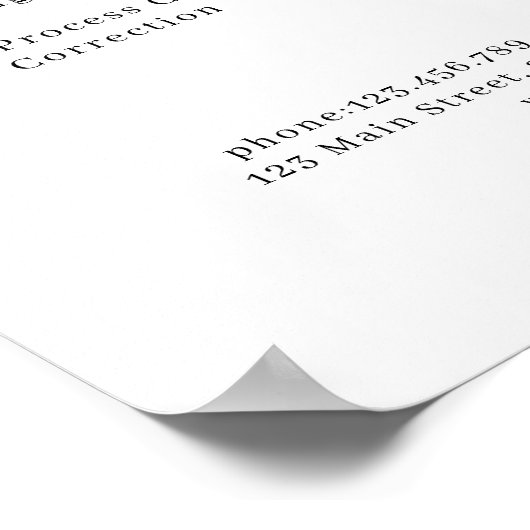 Moderne Folder Prijslijst Poster (Hoek)