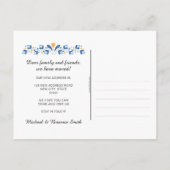 Moderne foldervogels nieuw adres verplaatsen aankondigingskaart (Achterkant)