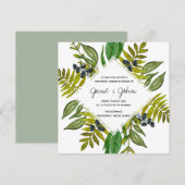 Moderne foliage-repetitie kaart (Voorkant / Achterkant)