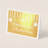 Moderne Folie 50e Jubileum Folie Kaarten (Voorkant)