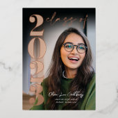 Moderne Folie Afstudeeruitnodiging Uitnodiging (Voorkant)