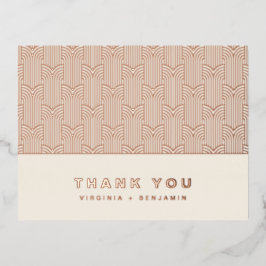 Moderne Folie bedankpas Folie Uitnodiging Briefkaart