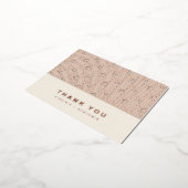 Moderne Folie bedankpas Uitnodiging Briefkaart (Gedraaid)