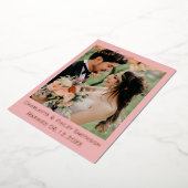 Moderne folie bruiloft bedankt je kaart (Gedraaid)