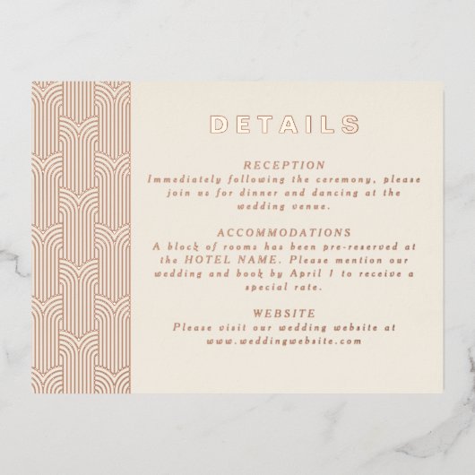 Moderne Folie Detail Kaart (Voorkant)