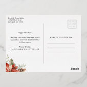 Moderne Folie Feestdagen Briefkaart (Achterkant)