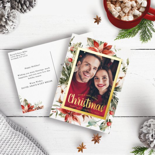 Moderne Folie Feestdagen Briefkaart