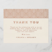 Moderne Folie foto dank u kaart (Voorkant)