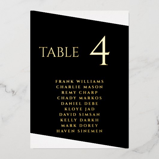 Moderne Folie in zwart-wit Uitnodiging (Voorkant)