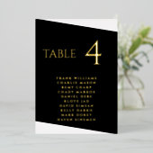 Moderne Folie in zwart-wit Uitnodiging (Staand Voorkant)