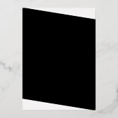 Moderne Folie in zwart-wit Uitnodiging (Achterkant)