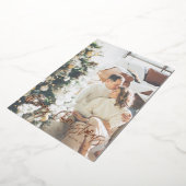 Moderne Folie kerstKaart Feestdagenkaart (Gedraaid)